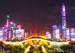 深センのライトアップショー@深セン